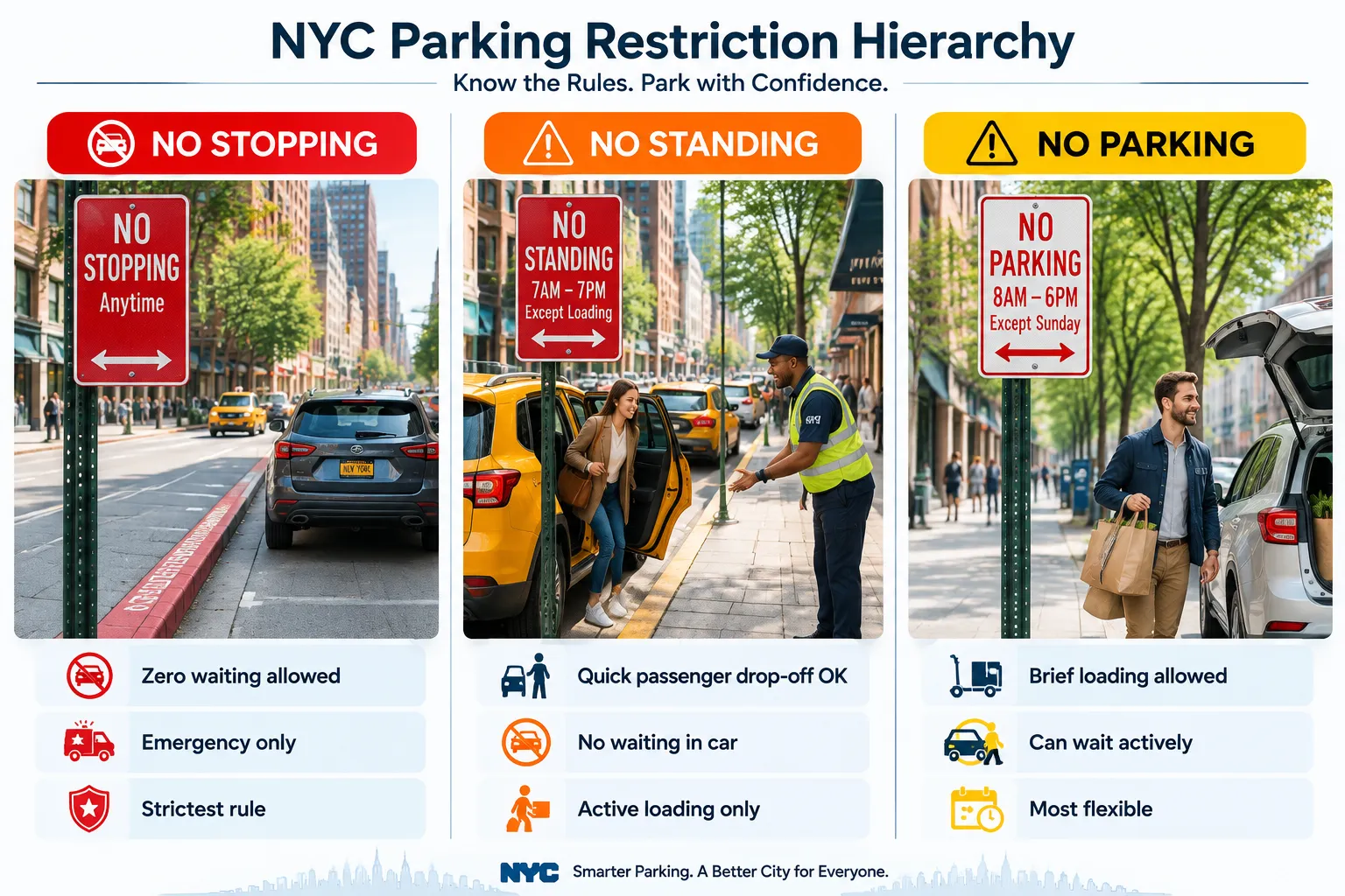 What Does No Standing Mean in NYC? The Official Definition
