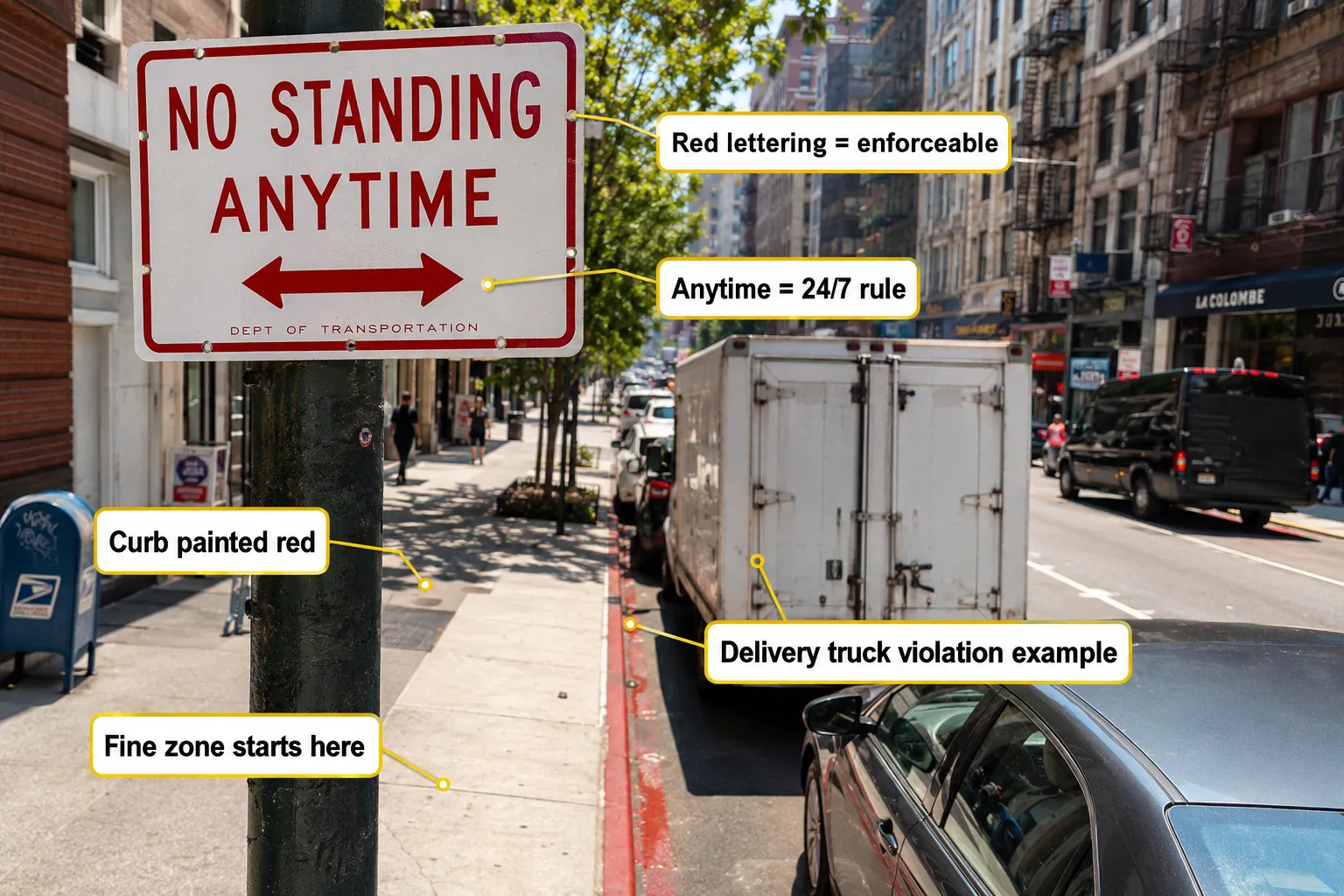 Where No Standing Zones Are Most Common in NYC