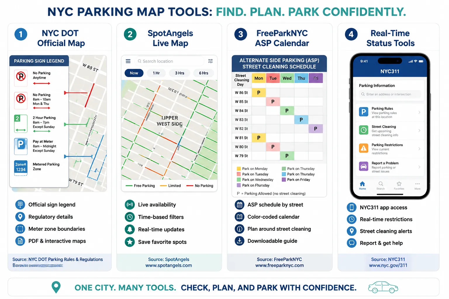 Best Free Street Parking Map NYC Tools for 2026