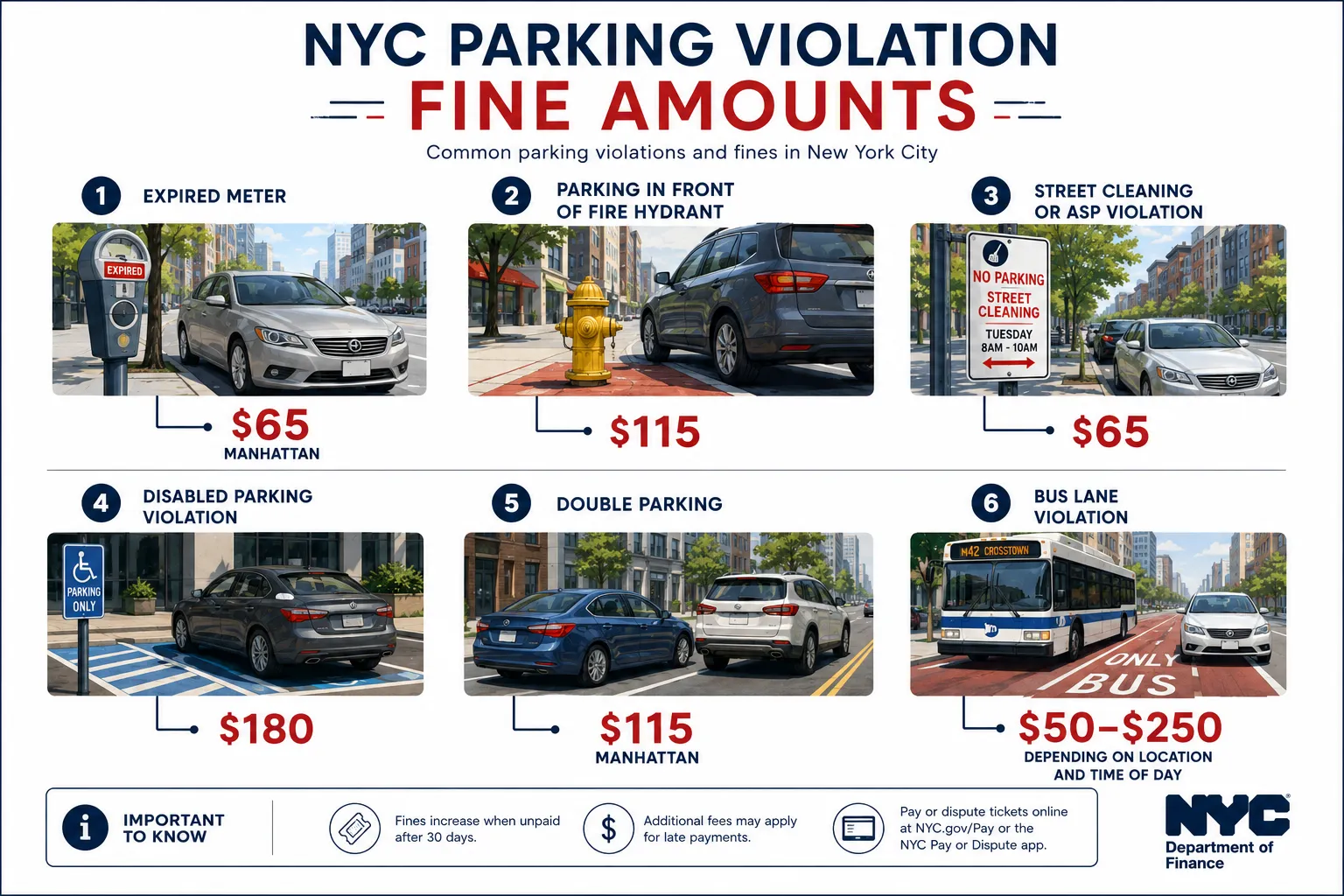 How Much Parking Ticket NYC: Common Violation Fine Amounts in 2026