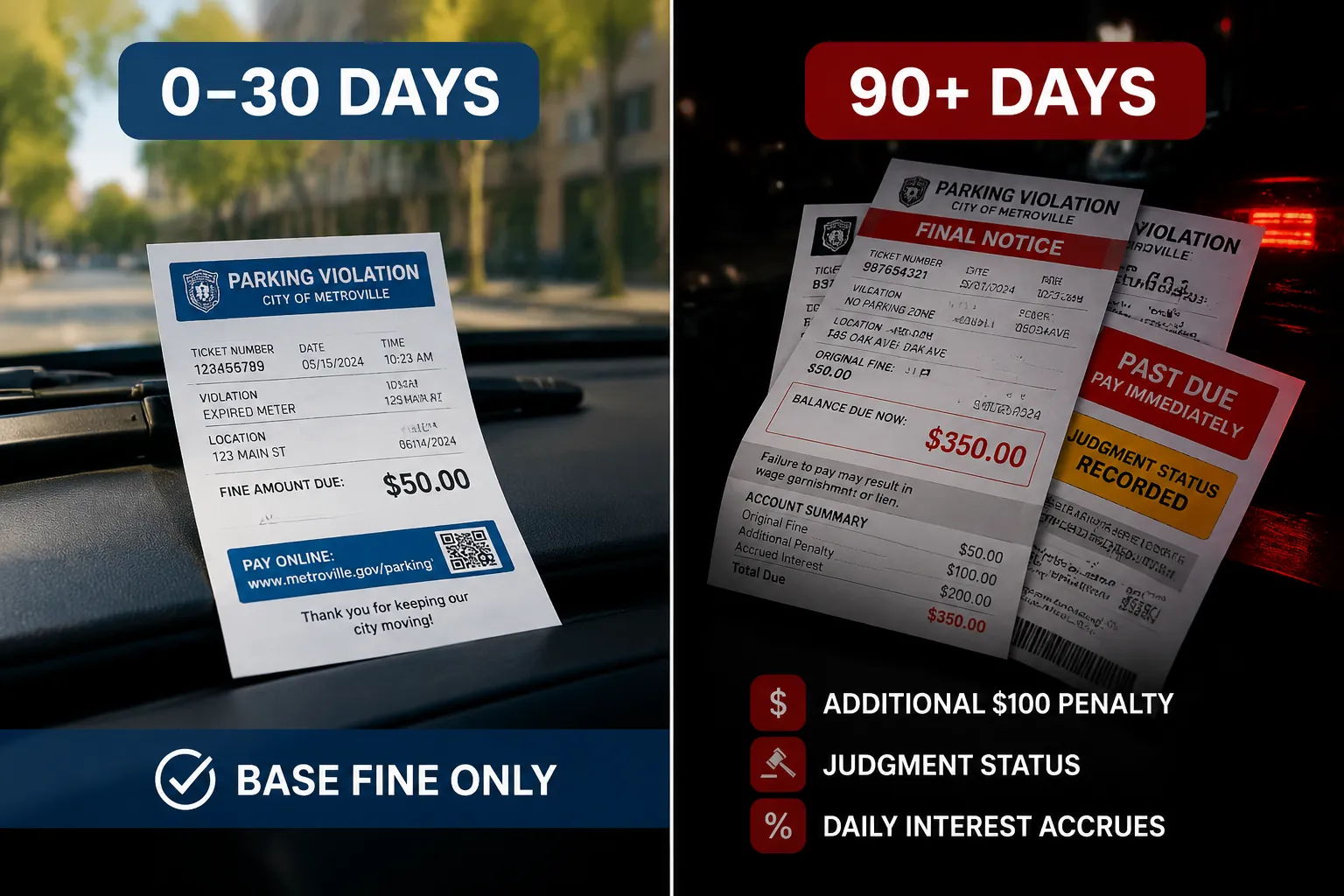 Unpaid Parking Tickets: Penalties, Interest, and Enforcement Timelines