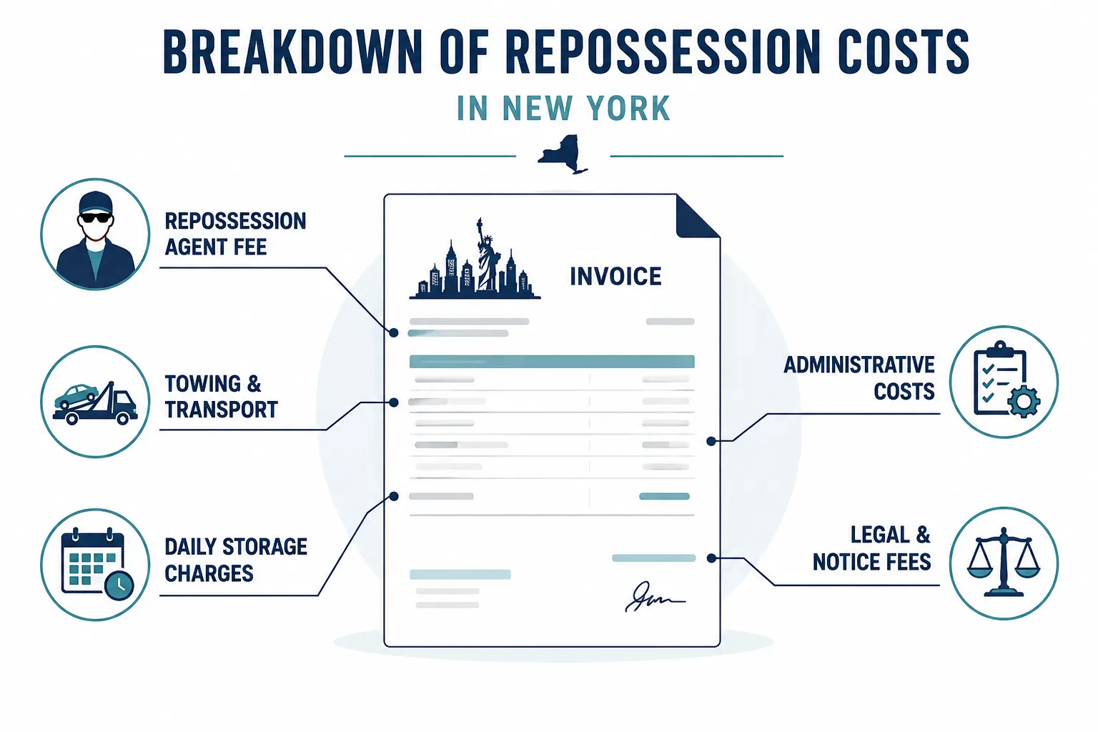 What Are Repossession Fees in New York?