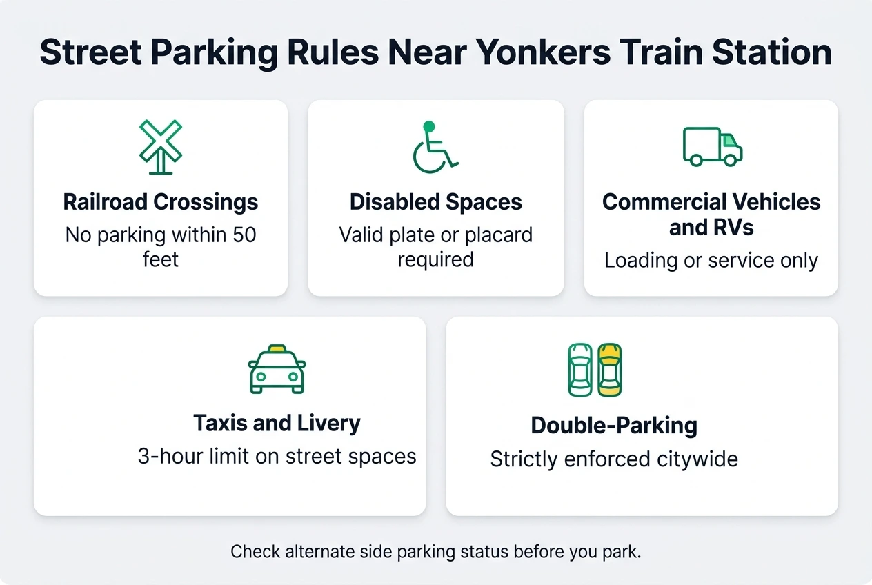 Street Parking Rules Near Yonkers Train Station